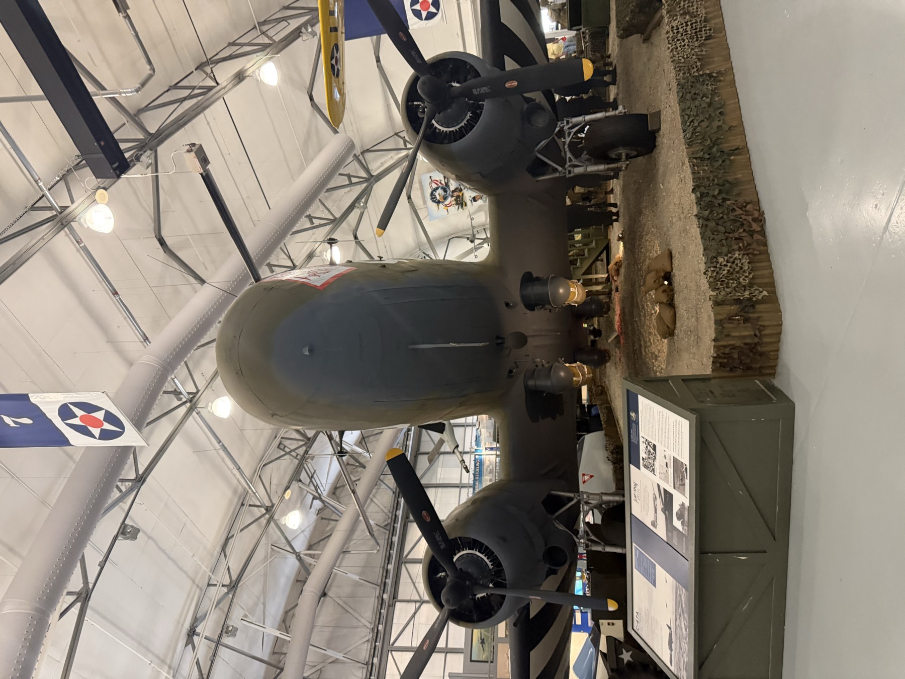A preserved transport aircraft at the Air Mobility Command Museum in Dover