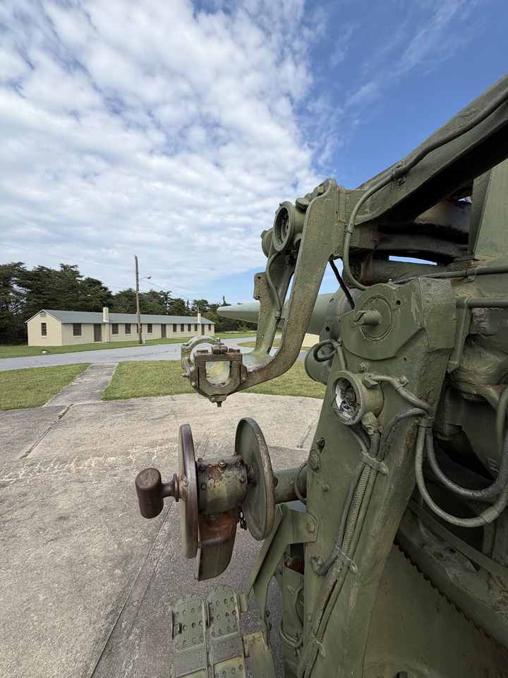 Preserved coastal-defense artillery hardware at Fort Miles in Cape Henlopen State Park