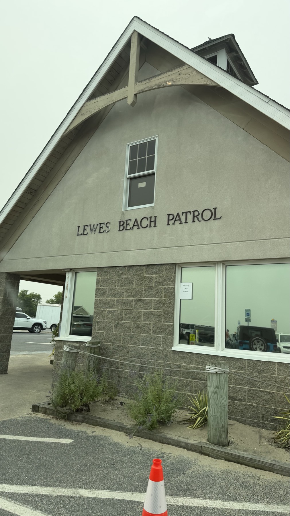 The Lewes Beach Patrol station